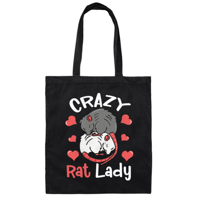Crazy Rat Lady, Love Rat, Couple Of Rat, Mouse Couple, Anniversity Gift Canvas Tote Bag