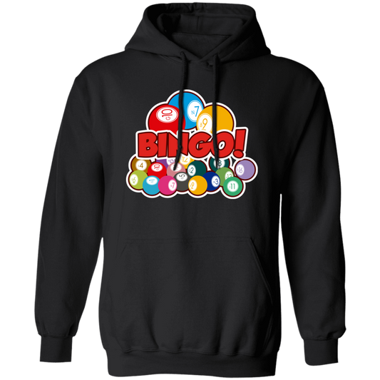 Many Balls, Love Bingo Balls, Bingo Gift, Bingo Balls Gift Pullover Hoodie