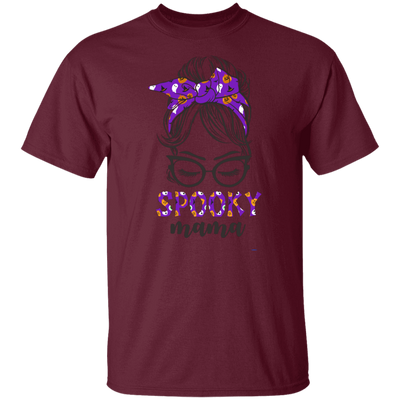 Spooky Mama, Halloween Party, Messy Buns Halloween Unisex T-Shirt