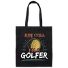 Retro Golfing, Vintage I am a Golfer Canvas Tote Bag