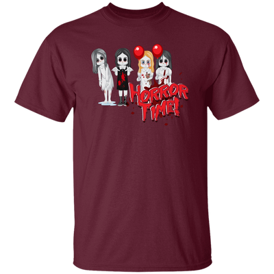 Horror Time, Horror Nigth, Happy Halloween, Cute Ghost Unisex T-Shirt