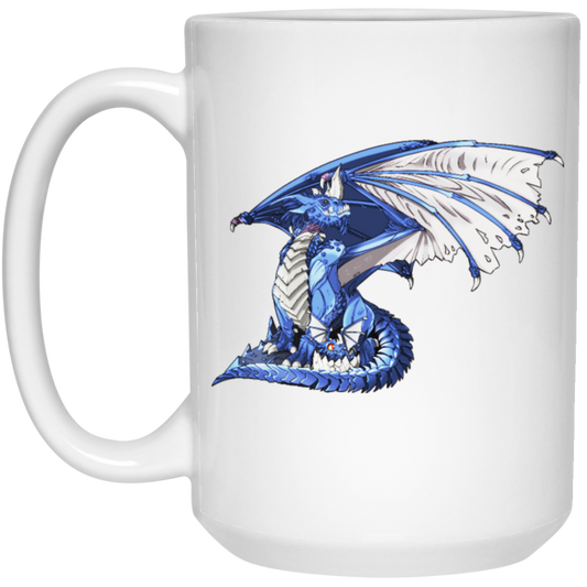 Love Dragon, Blue Dragon, Westly Dragon, Cool Dragon, Dragon Lover White Mug