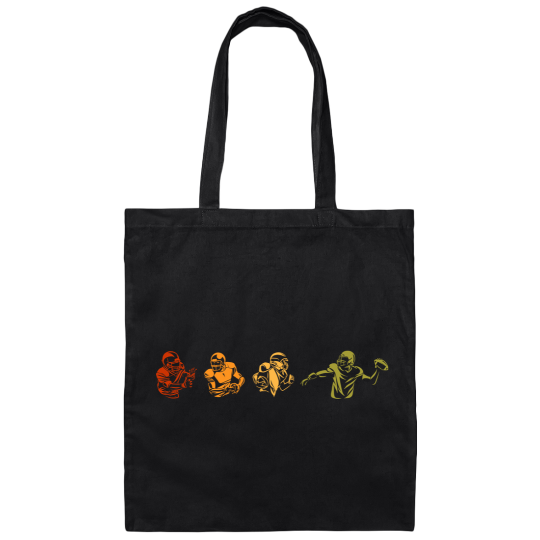 Evolution Of American Football. Retro Football Lover Gift Canvas Tote Bag