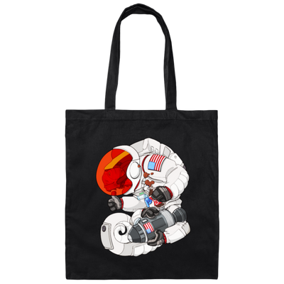 Pangolin Love Gift, Pangolin In A Astronaut Uniform, Love Astronaut Gift Canvas Tote Bag