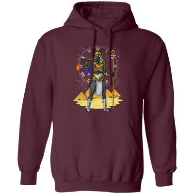 Anubis Egyptian, God Of The Afterlife Mythology, Therapy Gift Pullover Hoodie