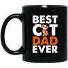 Dad Cat Lover, Best Cat Dad Ever, Best Cute Cat, Love Kitten Gift Black Mug