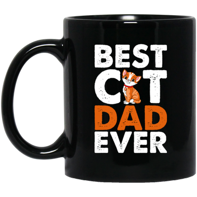 Dad Cat Lover, Best Cat Dad Ever, Best Cute Cat, Love Kitten Gift Black Mug