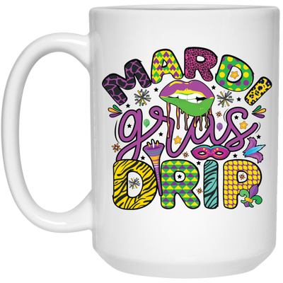 Mardi Gras Drir, Mardi Gras Holiday, Mardi Gras Day White Mug