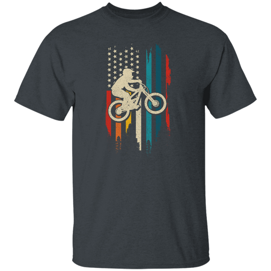 Mountain Bike, American Flag Vintage, Retro Style, Love Bikes, Best Bike Unisex T-Shirt