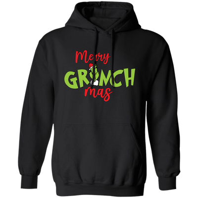 Merry Grinch-mas, Trendy Grinchmas, Grinch Christmas, Merry Christmas, Trendy Christmas Pullover Hoodie