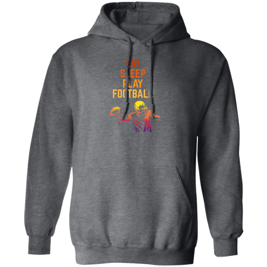 Eat Sleep Play Football, Love American Football, Retro Football Pullover Hoodie