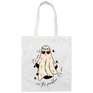 It's Me, Hi, I Am The Problem, It's Me, Hawaii Ghost Canvas Tote Bag