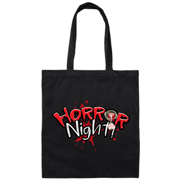 Horror Night, Horror Party, Horror Halloween Canvas Tote Bag