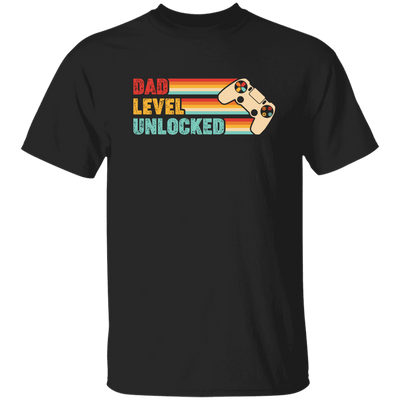 Dad Level Unlocked, Retro Dad Gifts, Video Games Player, Father's Day Gifts Unisex T-Shirt