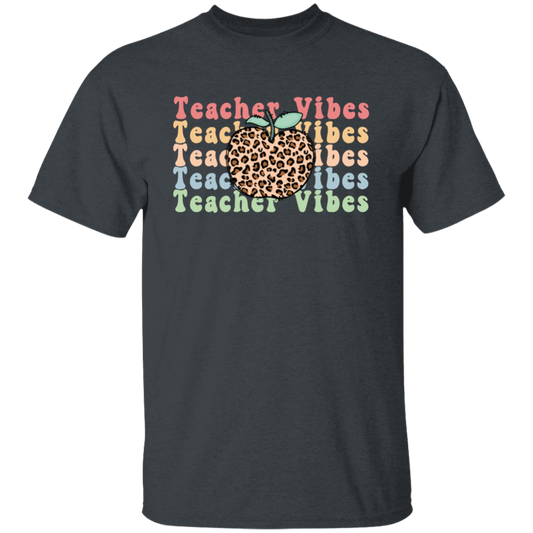 Teacher Vibes, Apple Lover, Apple Vibes, Groovy Teacher Unisex T-Shirt