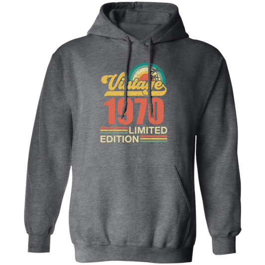 Hawaii 1970 Gift, Vintage 1970 Limited Gift, Retro 1970, Tropical Style Pullover Hoodie