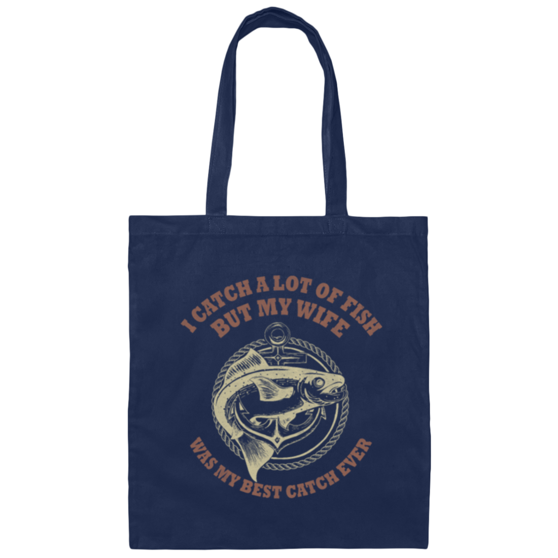 Fishing Rod Funny Fishing Angler Gift Canvas Tote Bag