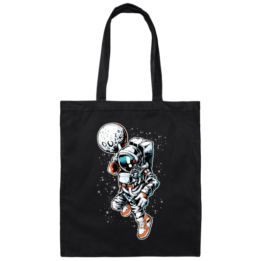 Astronaut Bring Moon, Astronaut Bring Planet, Travel Science Gift Canvas Tote Bag