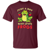 Just A Boy Who Love Frogs, I Love Frog, Funny Frog Unisex T-Shirt