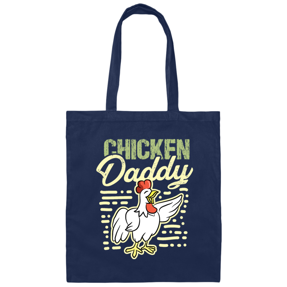 Farming, Farm Chicken, Daddy Farmer Agriculture Canvas Tote Bag