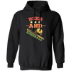 Beer And Baseball, Retro Baseball, American Football, Baseball Gift Pullover Hoodie