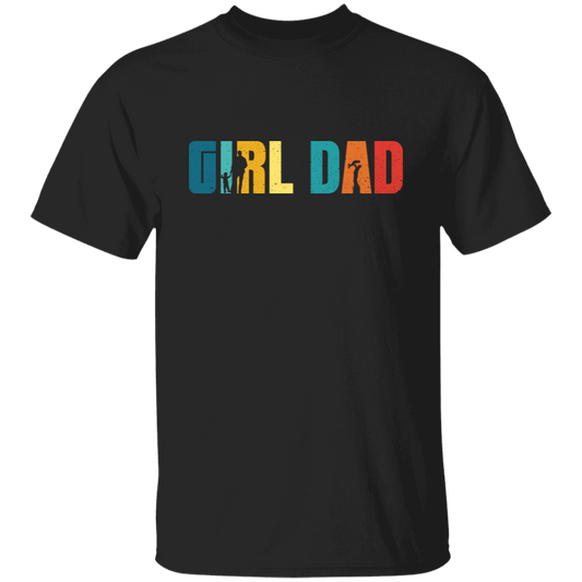 Girl Dad, Daughter's Dad, Father's Day Gifts, Retro Daddy Unisex T-Shirt