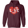 Love Nurse, Cute Nurse, Nurse Lover, Nurse Valentine, Valentine's Day Pullover Hoodie