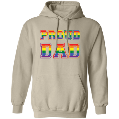 Proud Dad, Lgbt Dad, Proud Lgbt, Lgbt Pride, Gay Dad Pullover Hoodie