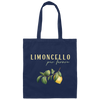 Limoncello Per Favore, Pimoncello Watercolor Canvas Tote Bag