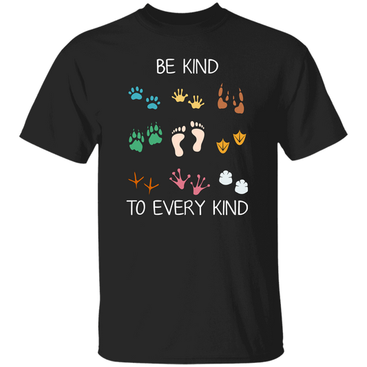 Be Kind To Every Kind, Cute Feet, Human And Animal Unisex T-Shirt