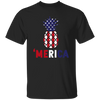 Pineapple America, American Flag, 4th July Anniversity, Pineapple Gift Unisex T-Shirt