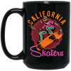 California Skaters, Skating, Hippie Skate, Skate Surfing Black Mug