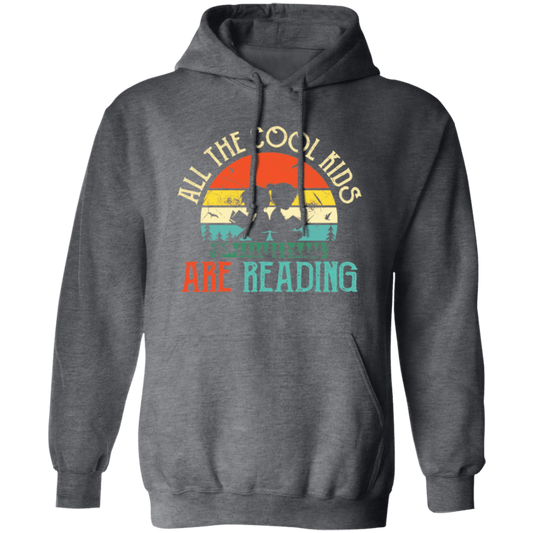 Best Bookworm, All The Cool Kids Are Reading Books, Love Books Retro Pullover Hoodie