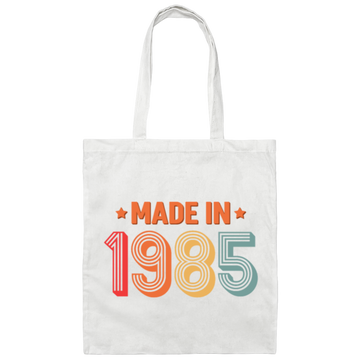 Original 1985 Birthday, Retro 1985 Birthday Gift Canvas Tote Bag