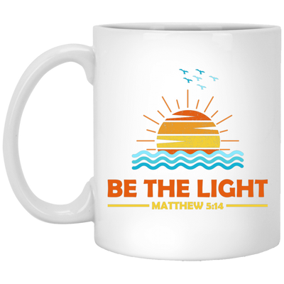 Be The Light, Mathew 5 14, Retro Sunlight, My Light White Mug