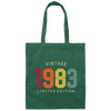 Vintage 1983, Limited Edition, Limited 1983 Gift, Birthday Gift Canvas Tote Bag