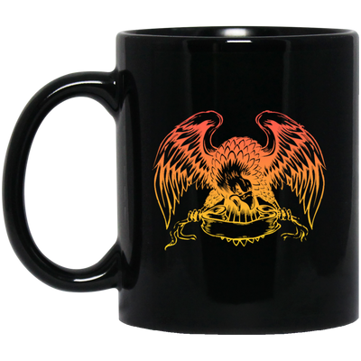 Eagle Symbol, Bird Of Prey, Griffin Bird, Love Griffin, Eagle Lover Gift Black Mug