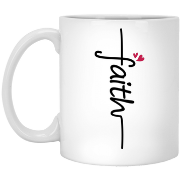 Faith, Love Jesus, Love My Faith, Christian Lover-black White Mug