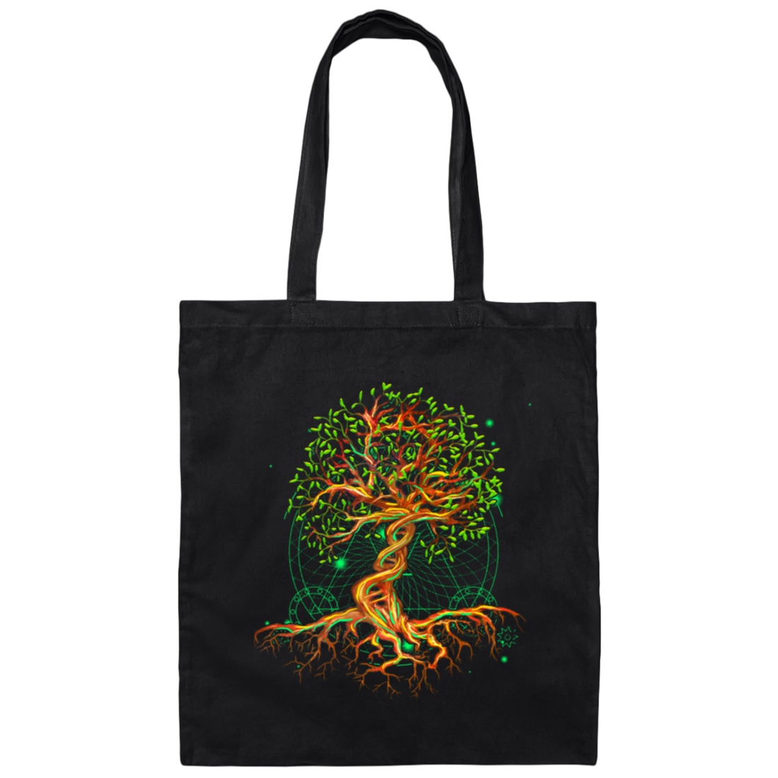 DNA Tree Of Life, Genetics Colorful Biology Science Canvas Tote Bag