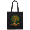 DNA Tree Of Life, Genetics Colorful Biology Science Canvas Tote Bag