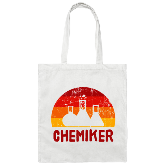 Chemistry Best Gift, Chemistry Science, Chemiker Gift, Retro Chemistry Canvas Tote Bag
