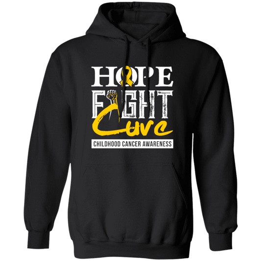 Childhood Cancer Awareness, Hope Fight Cuve, Healing Childhood Pullover Hoodie