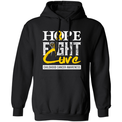 Childhood Cancer Awareness, Hope Fight Cuve, Healing Childhood Pullover Hoodie