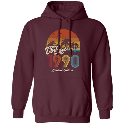 Vintage 1990, 1990 Birthday, 1990 Limited Edition, 1990 Retro Pullover Hoodie