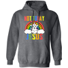 Not Today Jesus, Rainbow Unicorn, Rainbow Jesus Pullover Hoodie