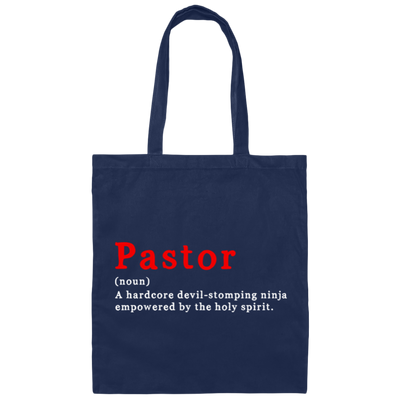 Pastor Definition, Pastor Noun, Pastor Lover, Best Pastor Canvas Tote Bag