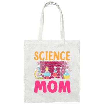 Science Mom Love Scientist Lab Room Canvas Tote Bag