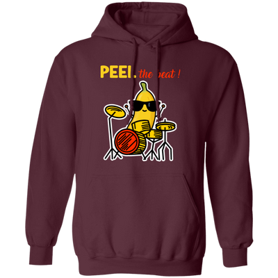 Love Cute Banana, Peel The Beat Cute Banana Drummer Pullover Hoodie