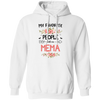 My Favorite People Call Me Mema, Mema Gift, Love Mema Pullover Hoodie