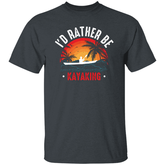 I'd Rather Be Kayaking, Retro Kayaking, Kayaking Team Unisex T-Shirt